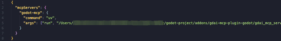 Cursor MCP server config