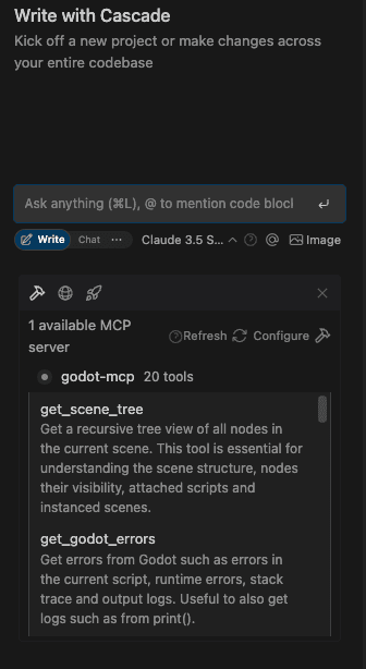 MCP Server is installed in Windsurf IDE